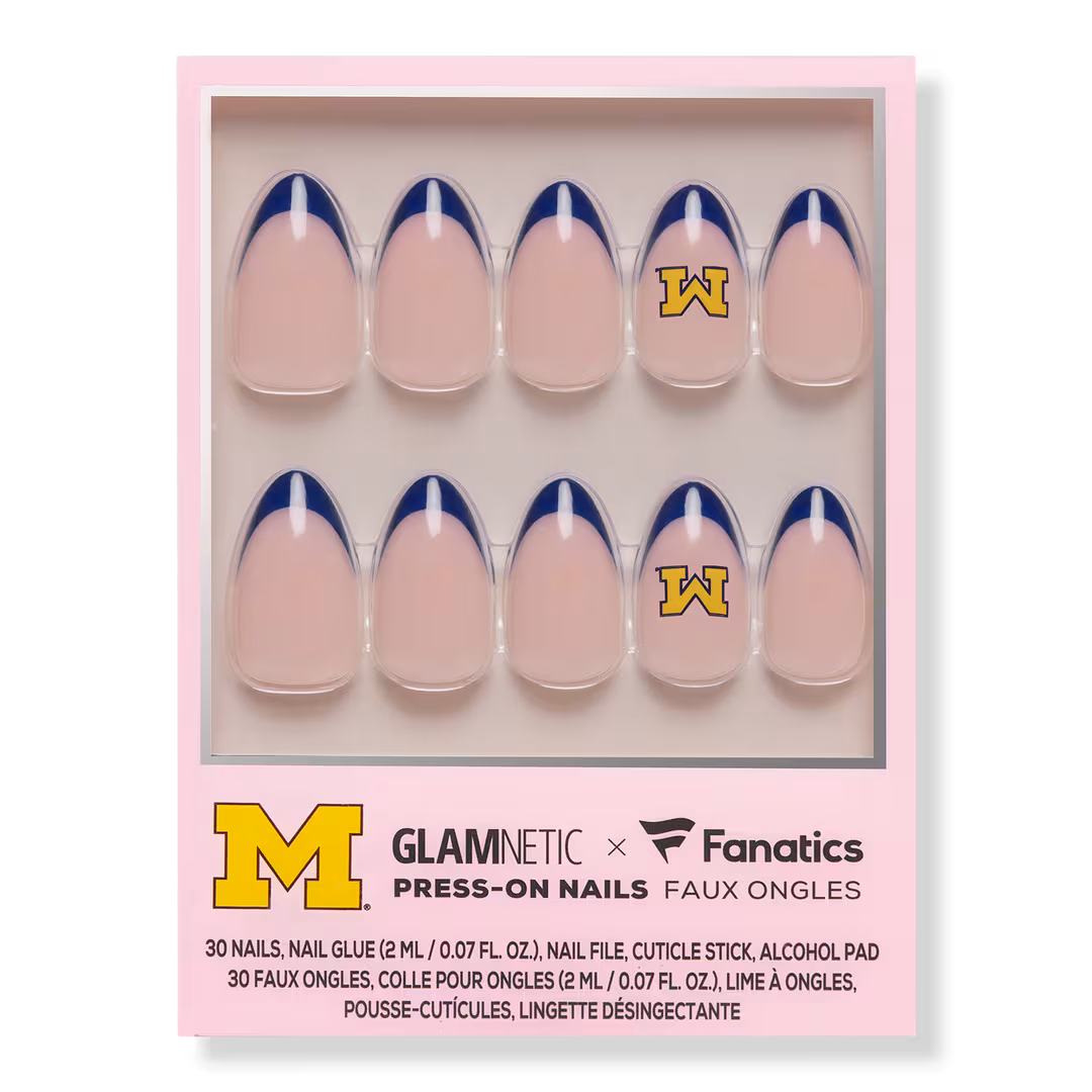 Glamnetic x Fanatics Nail  Michigan Wolverines Press-On Nails