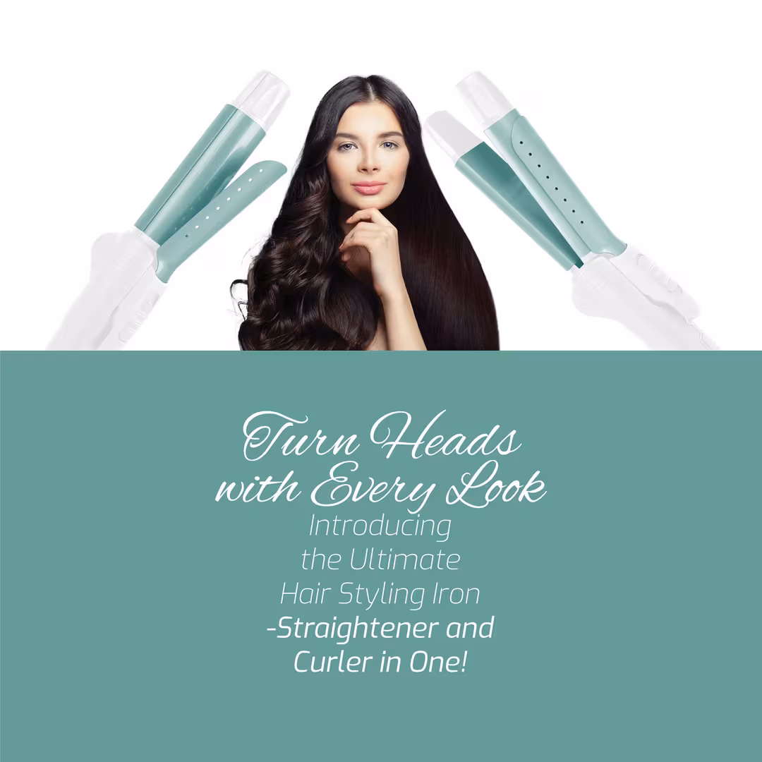 PURSONIC  All-in-One Straightener and Curler