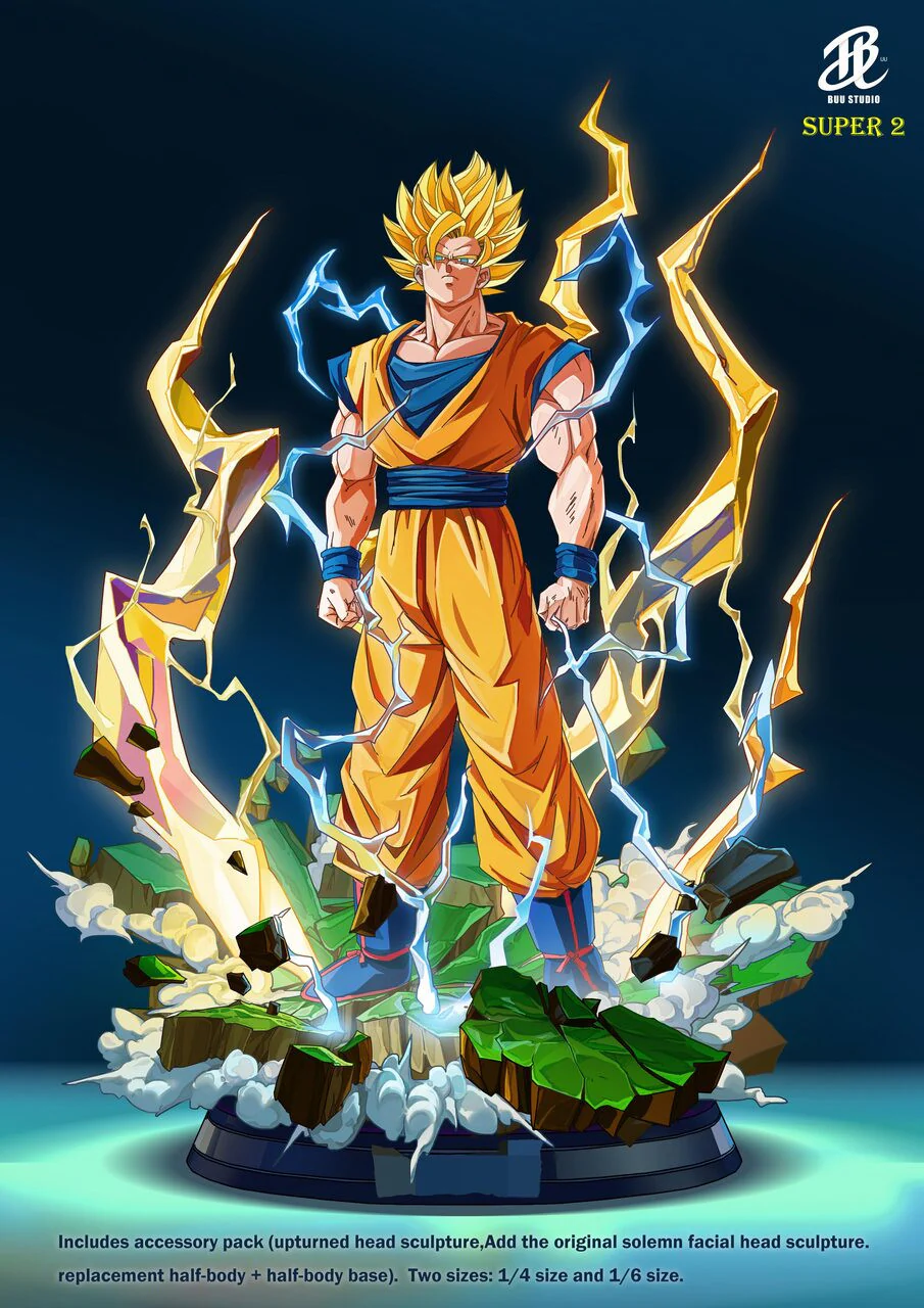 Dragon Ball Z - SSJ2 Goku | 1:6/1:4 Resin Statue | by Buu Studio
