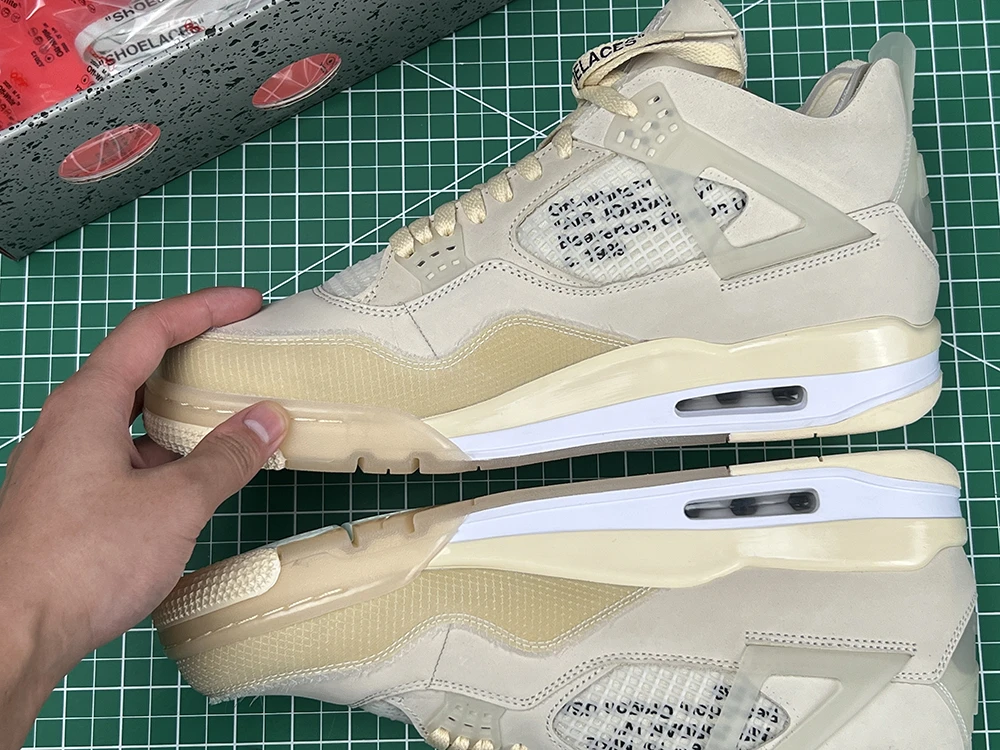 OFF-WHITE x Air Jordan 4 ‘Sail’ Replica For Sale