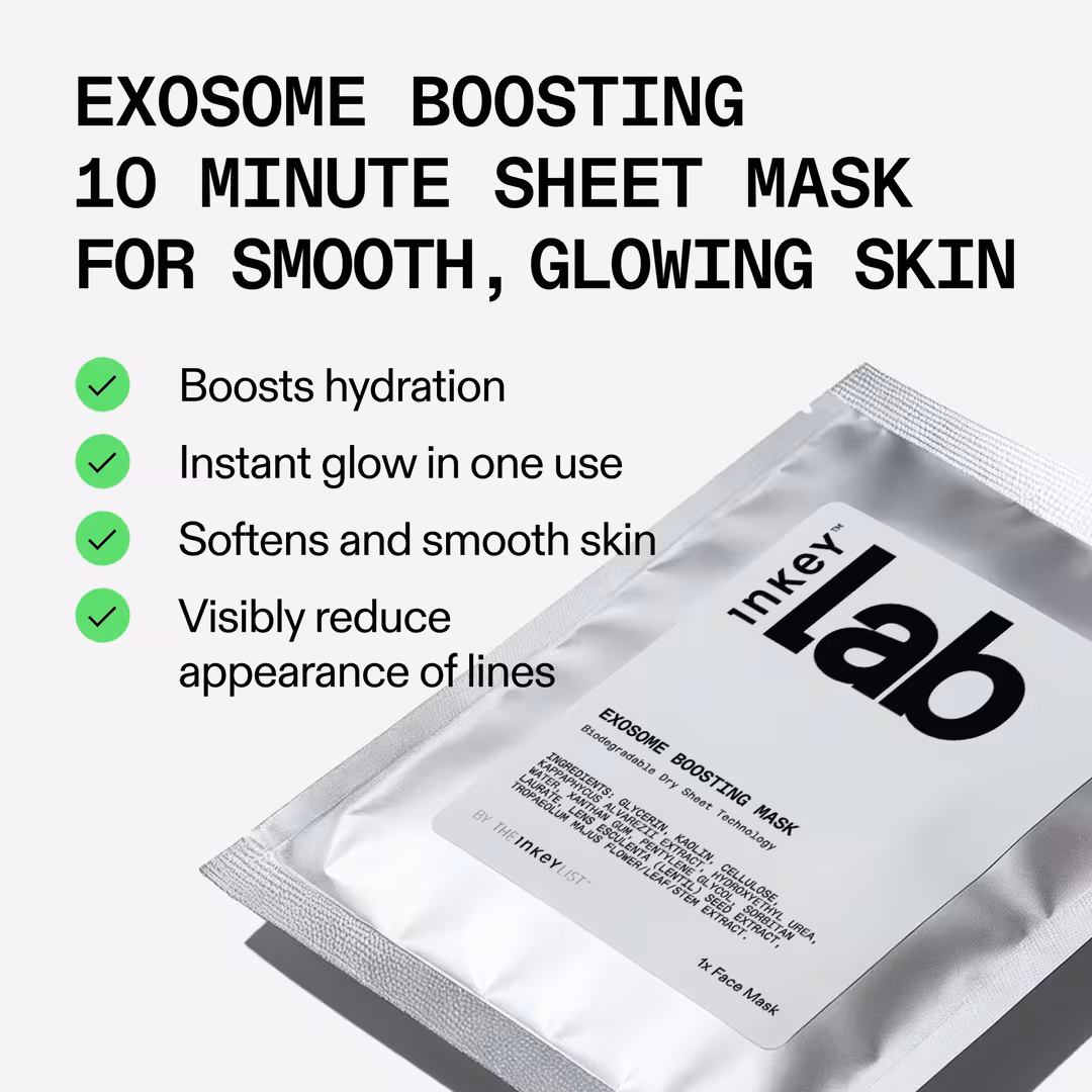 The INKEY List  Inkey Lab Exosome Boosting Dry Sheet Mask