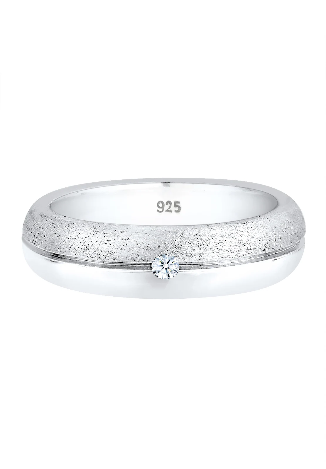 Basic Bandring Diamant (0.03 ct.) 925 Silber