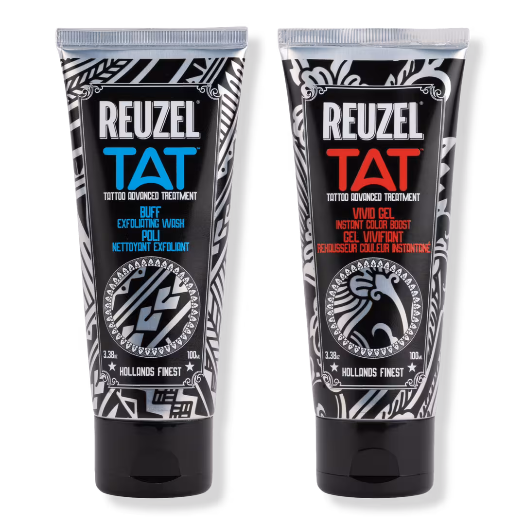 REUZEL  TAT Buff Exfoliating Cleanser & Vivid Tattoo Gel Duo