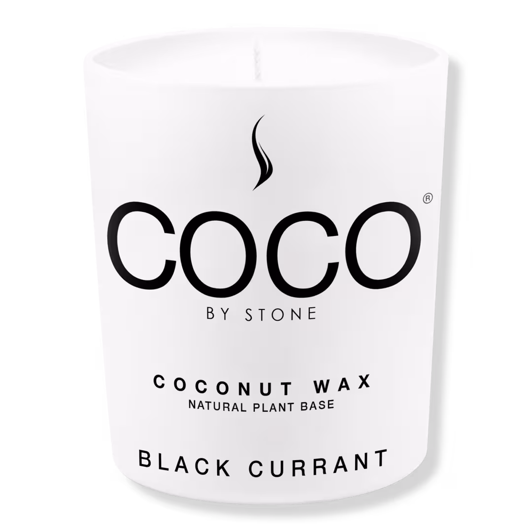 COCO by Stone  Black Currant Coconut Wax Candle