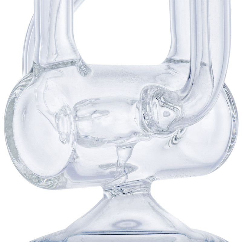 9 Dual Chamber Recycler Glass Dab Rig