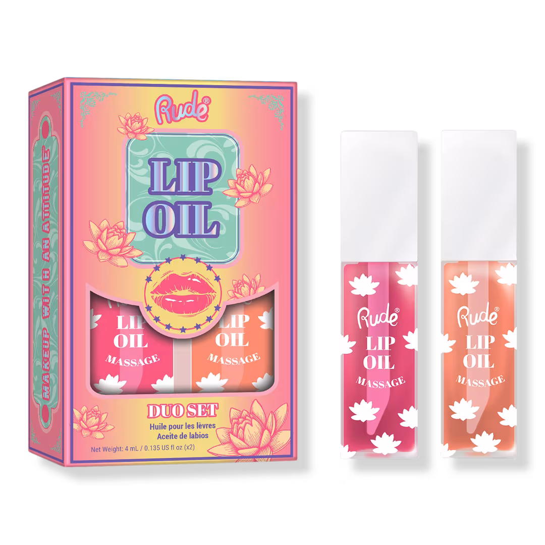 Rude  Lip Oil Massage Duo