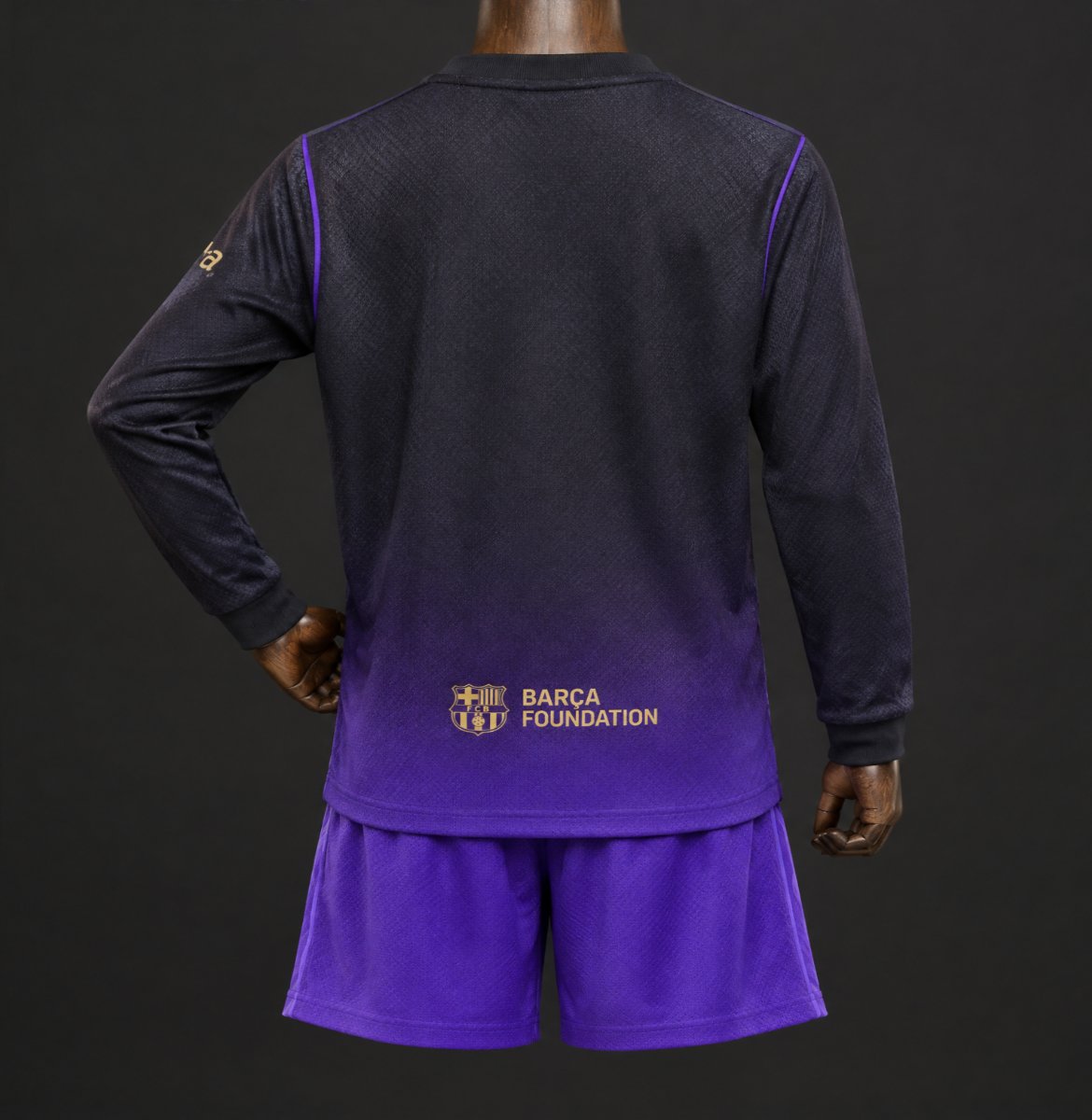 2026/2027 Barcelona Away Long Sleeve Football Shirt (Kids Kit socks)