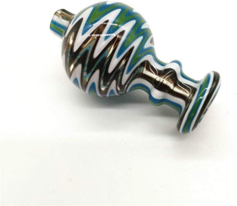 Multicolor Pyrex Glass Ball Cover Carb Cap