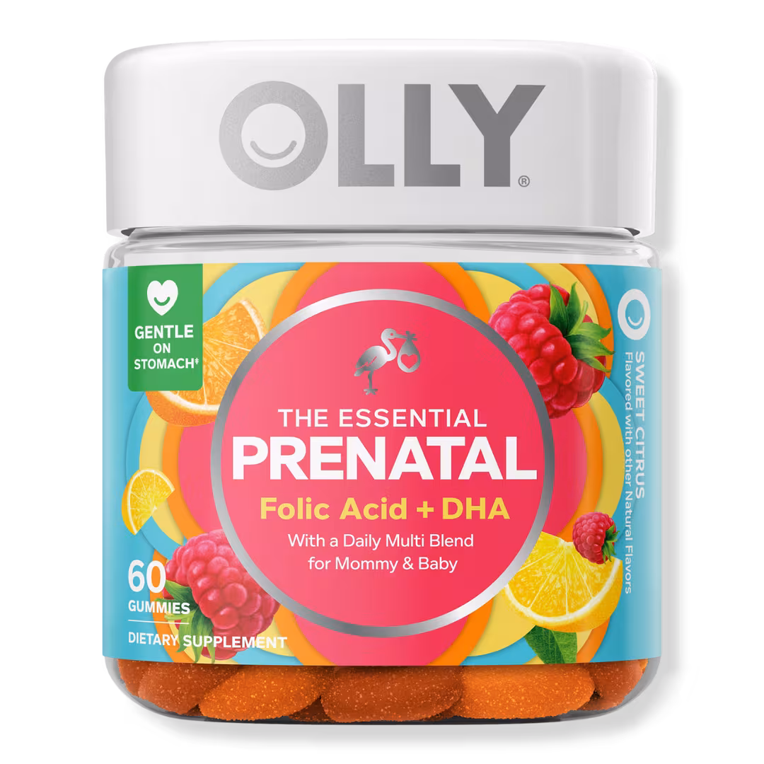 OLLY  Prenatal Multivitamin Gummy Supplement with Folic Acid