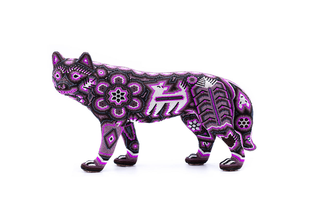 Lobo – Obra de Arte Huichol