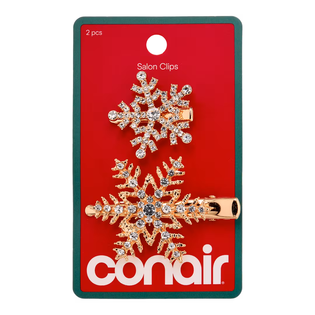 Conair Accessories  Snowflake Salon Clips