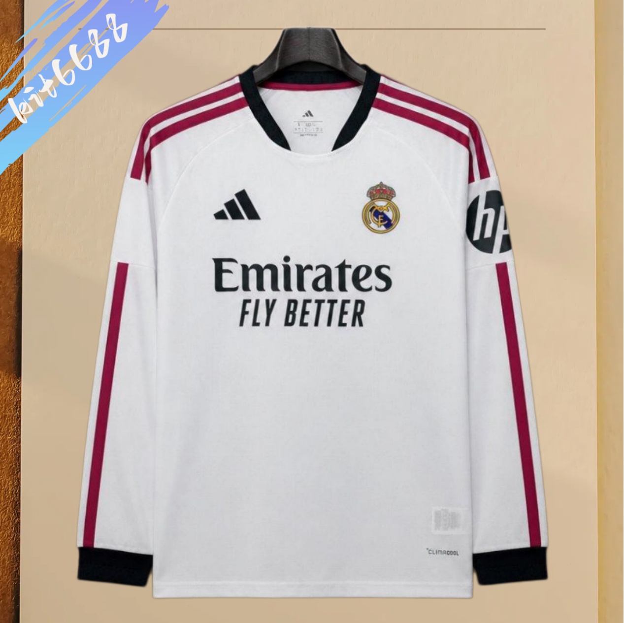 2026/2027 Real Madrid Home Long Sleeve Football Shirt (Fan version）