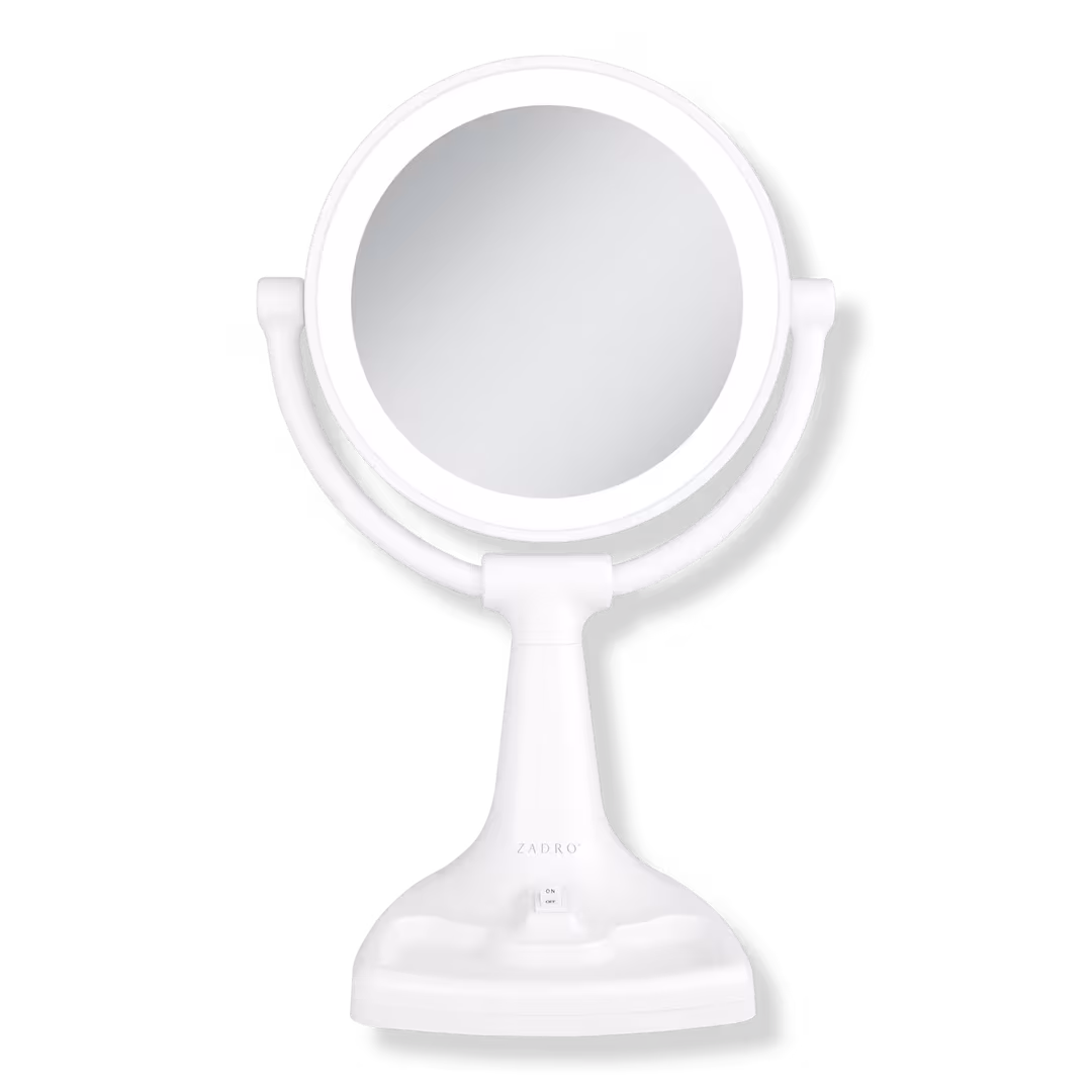 Zadro  Max Bright Lighted Makeup Mirror with 10X/1X, Storage Tray