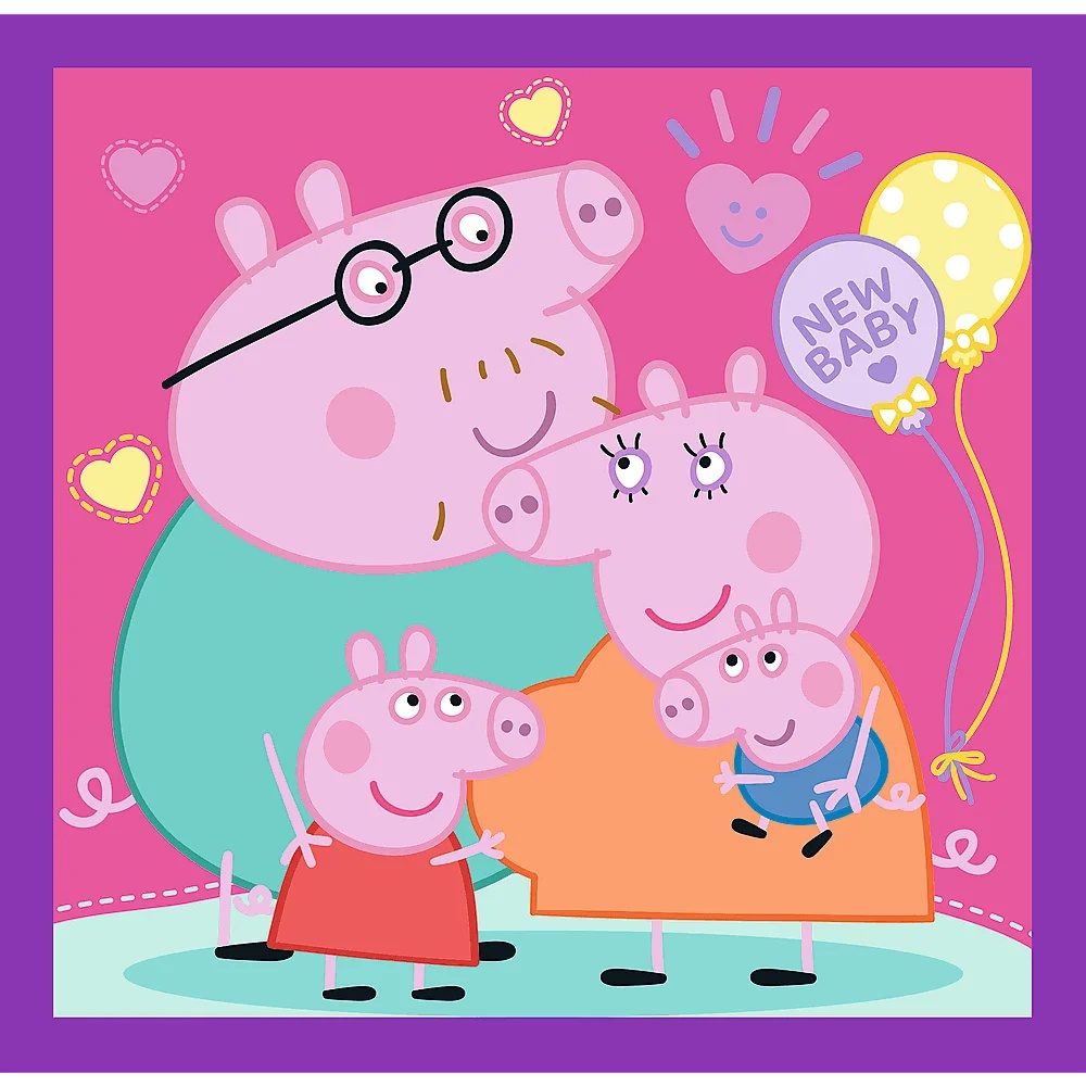 Puzzle 3W1 Peppa Pig, Zwyczaje Świnki Peppy