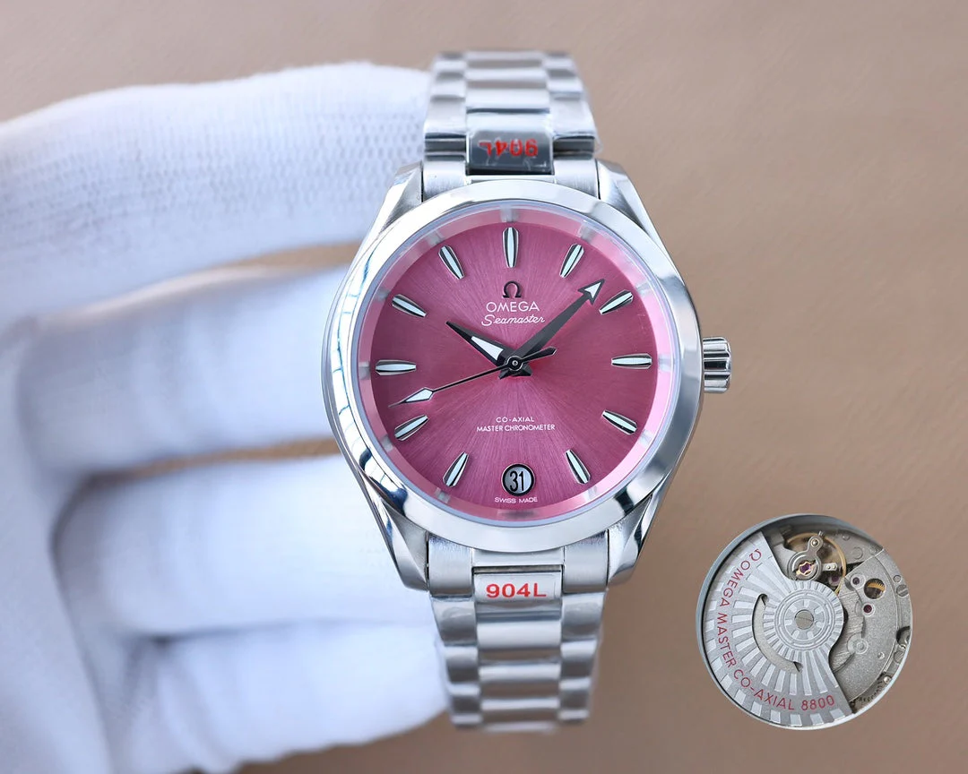 Omega Watch Seamaster 34mm Silver Strap
