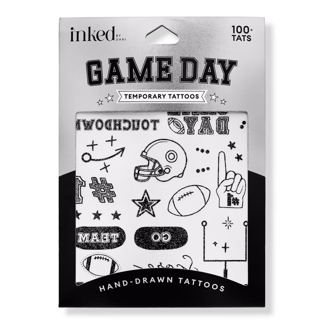 Inked by Dani  Game Day Touchdown Temporary Tattoo Pack