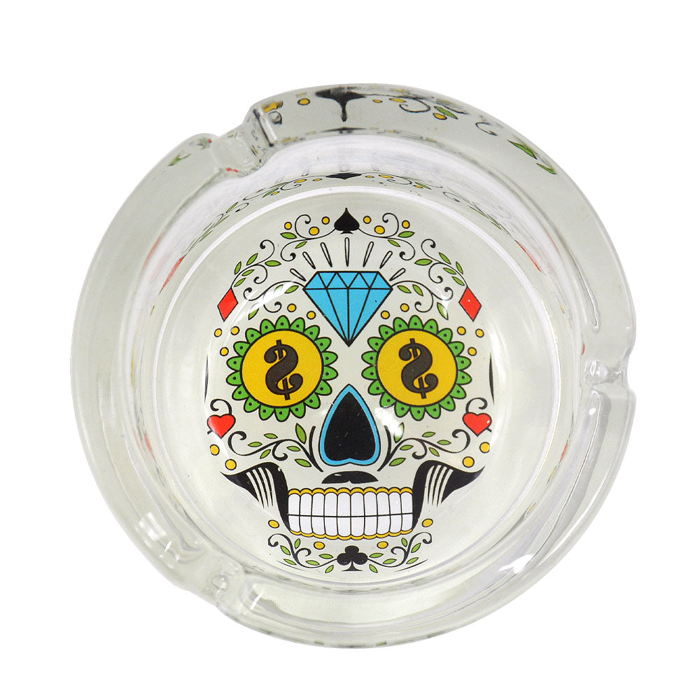 Glass Cigarette Ashtray (Random Pattern)
