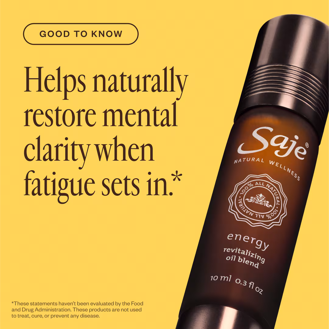 Saje Natural Wellness  Energy Revitalizing Oil Blend Roll-On