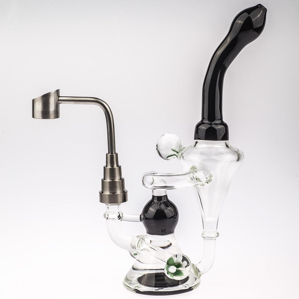 8 Heady Flower Pendant Recycler Dab Rig