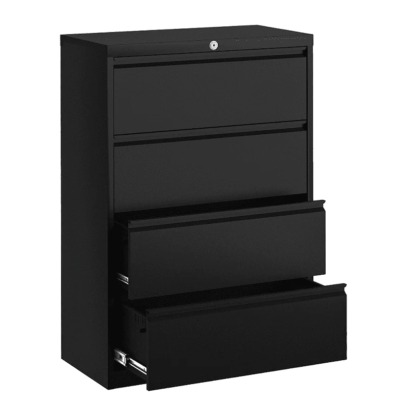 SUPEER White Metal Lateral File Cabinet with Lock, Large Capacity Metal Storage File Cabinet for Letter/Legal A4 Size, Wide File Cabinet for Office Home, Assembly Required