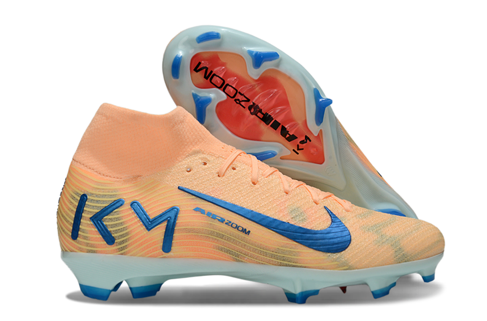 N Air Zoom Mercurial Superfly 10 Elite FG Mbappé Personal Edition - Melon TintNeo TurquoiseIgloo