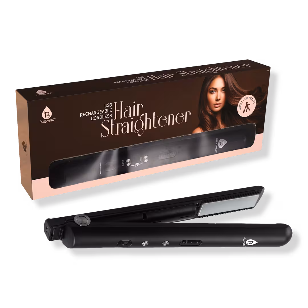 PURSONIC  USB Rechargeable Cordless Hair Straightener