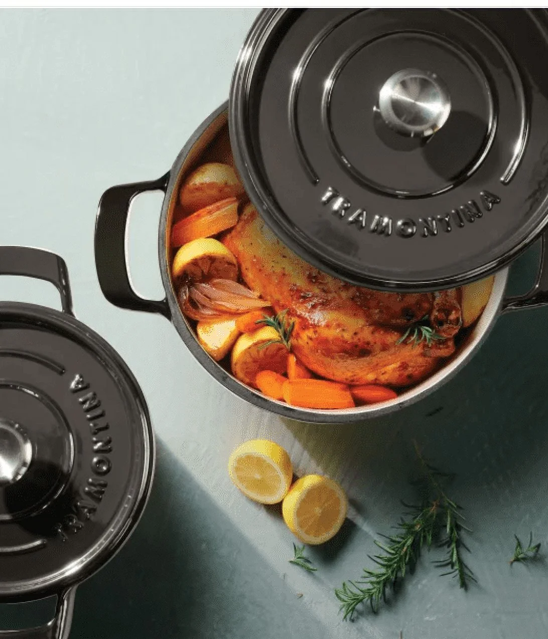 Tramontina 4-quart & 6-quart Enameled Cast Iron Round Dutch Oven, 2-pack