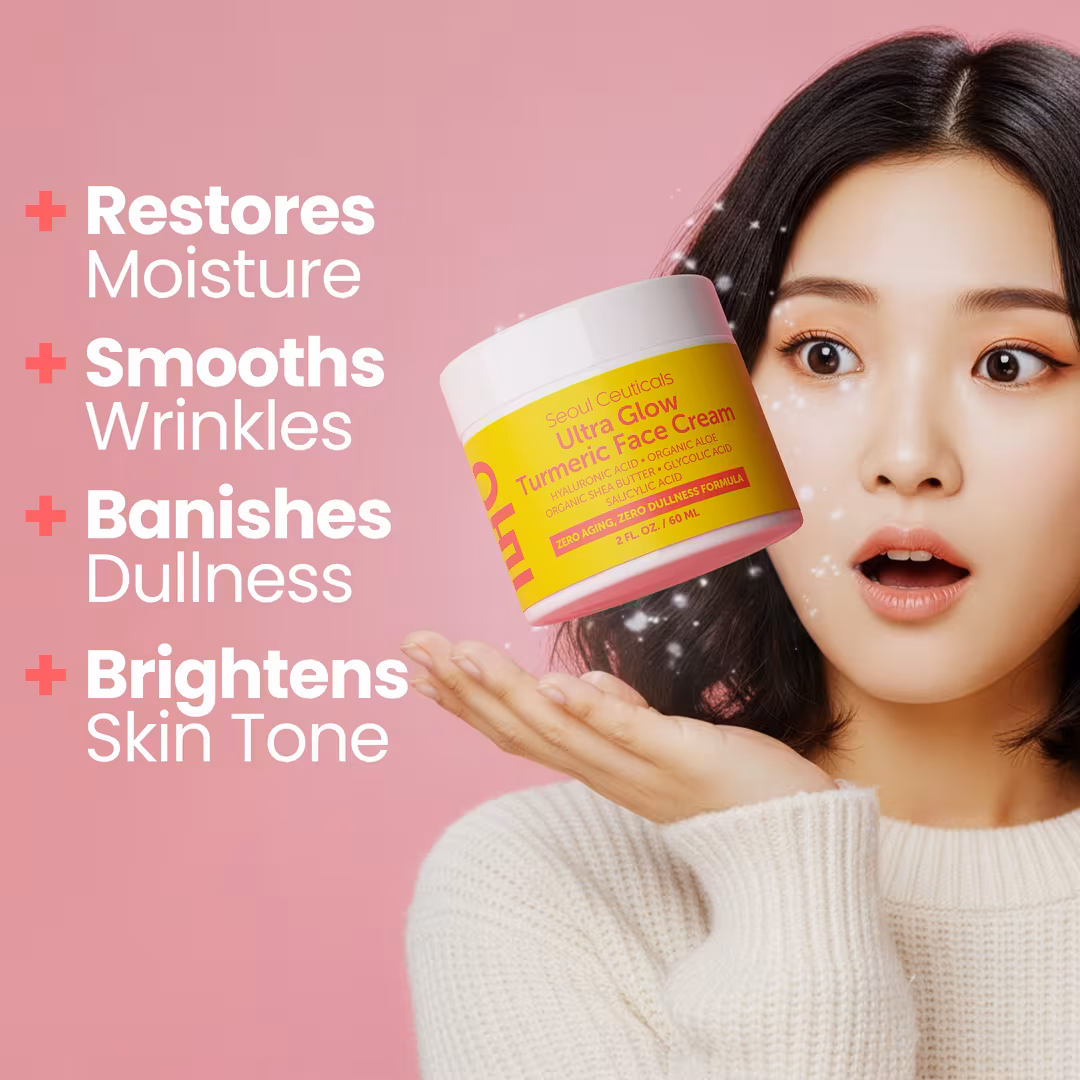 Seoul Ceuticals  Korean Skin Care Ultra Glow Turmeric Face Cream