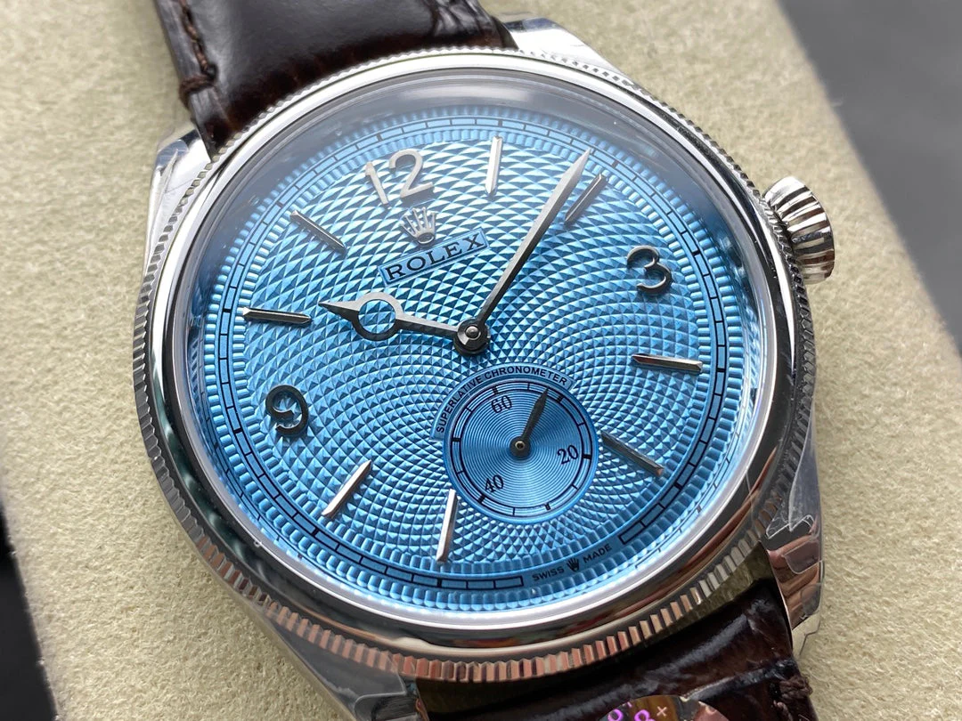 Rolex Watch Perpetual 39mm Brown Blue Dial