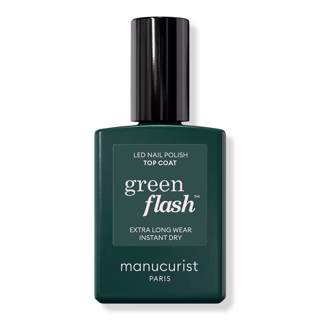 Manucurist  Green Flash™ Gel Top Coat for Long-Lasting, Protected Nail Polish