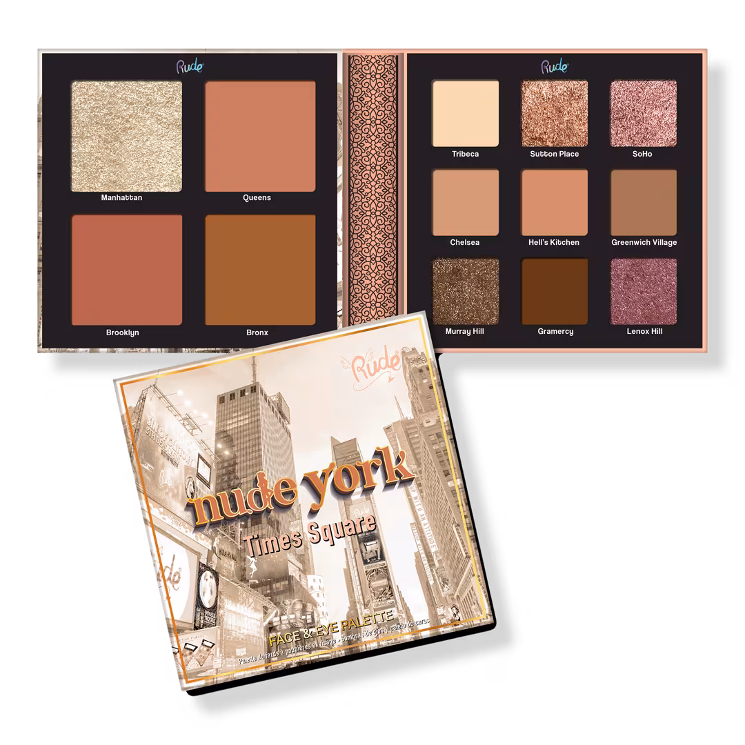 Rude  Nude York Face & Eye Palette