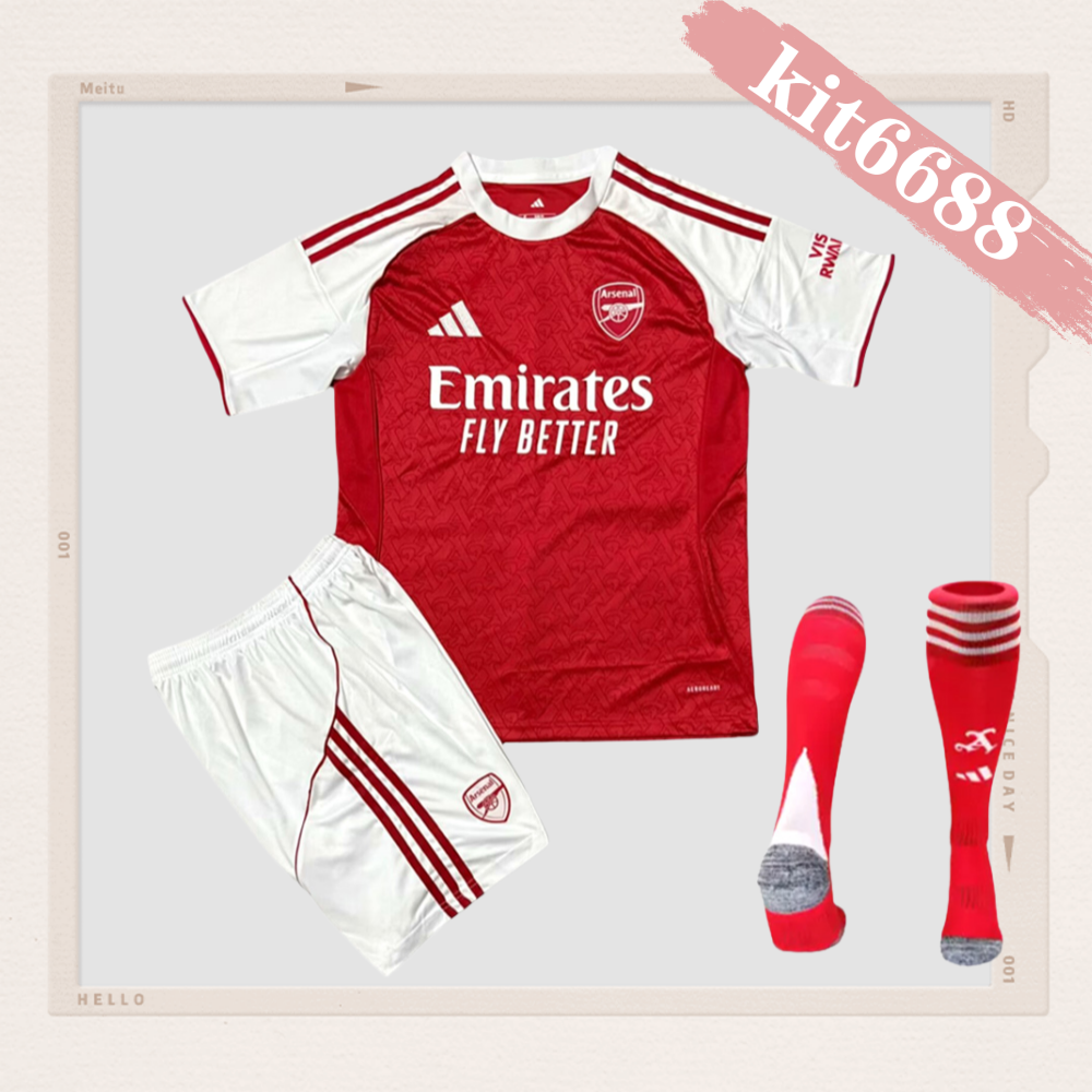 2025/2026 Arsenal Home Football Shirt (Kid's Kit socks)