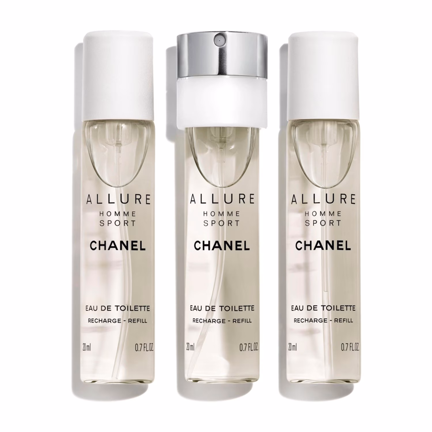 TWIST AND SPRAY FLACON RECHARGEABLE 3 x 20 ml - EAU DE TOILETTE