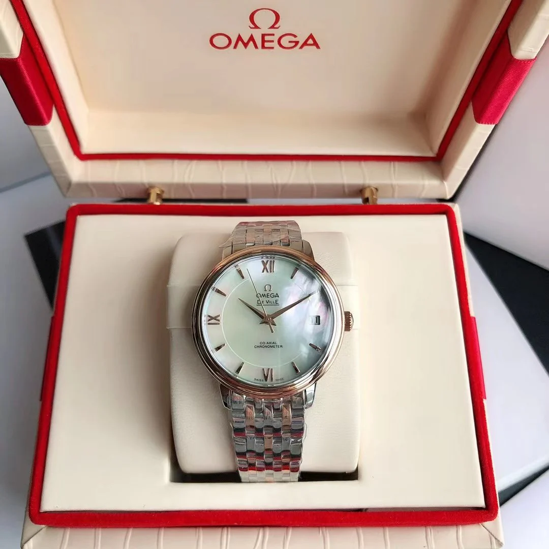 Omega Watch DE VILLE PRESTIGE 39.5 GOLD STEEL MOP DIAL
