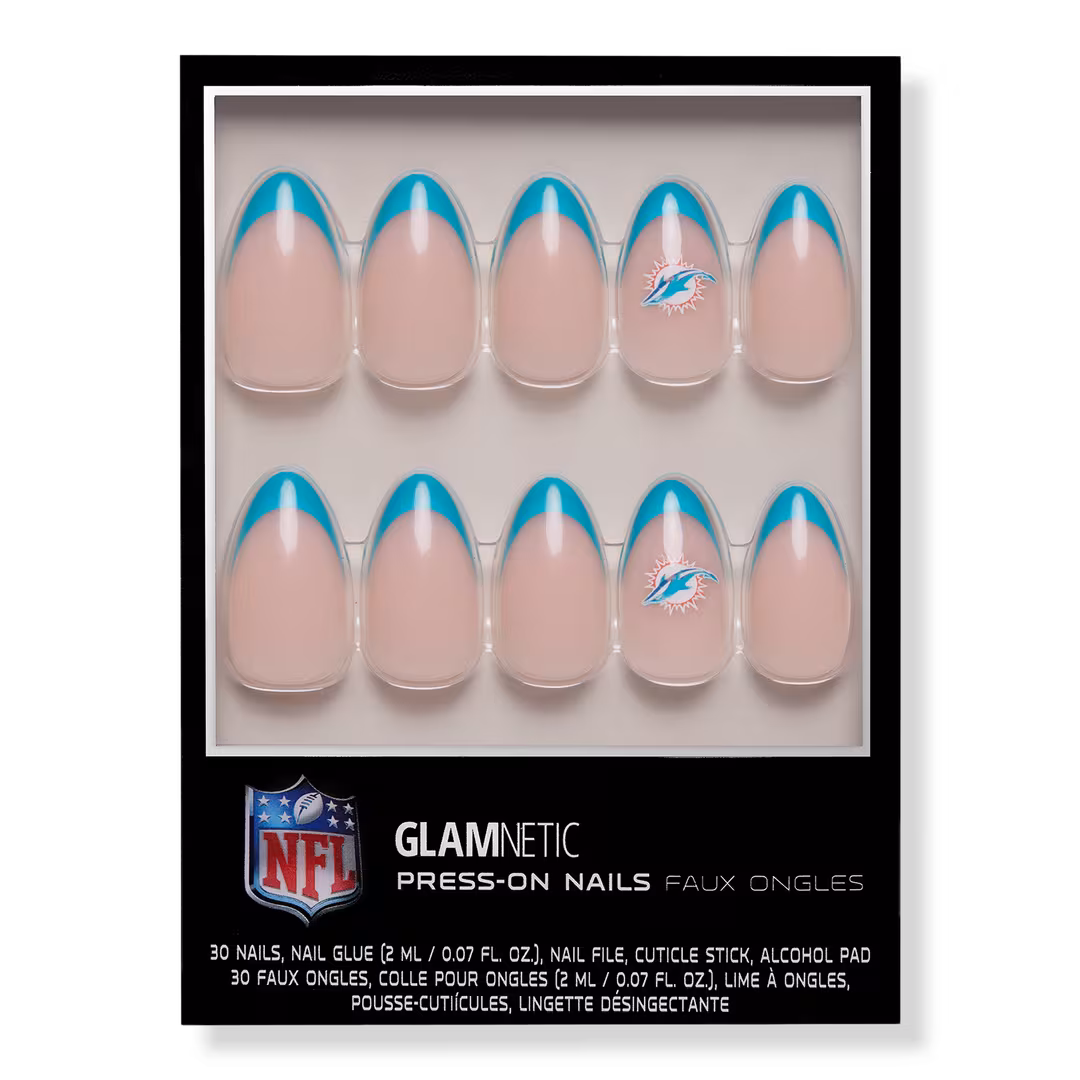 Glamnetic x Fanatics Nail  Miami Dolphins Press-On Nails
