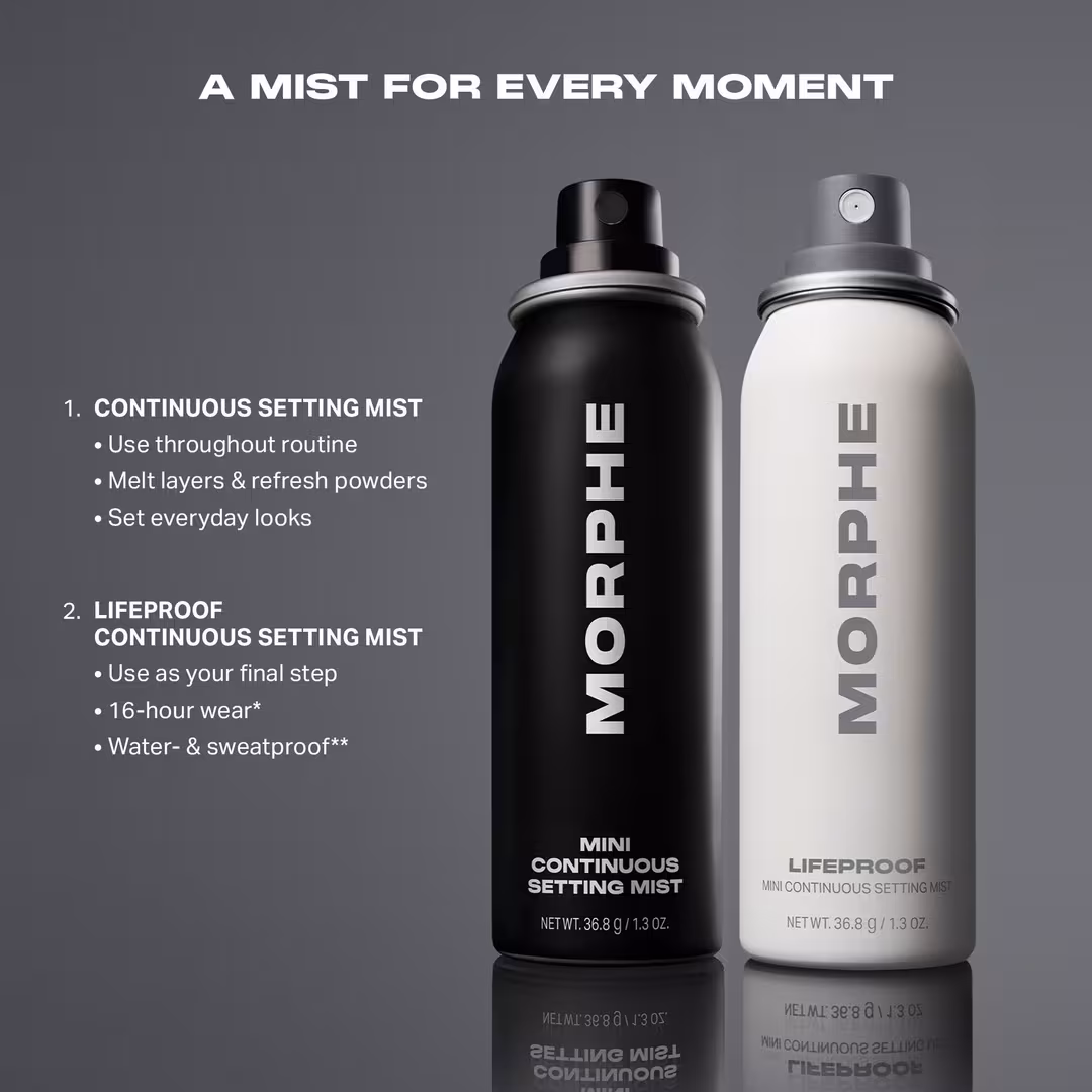Morphe  Set For Life Mini Continuous Setting Mist Duo
