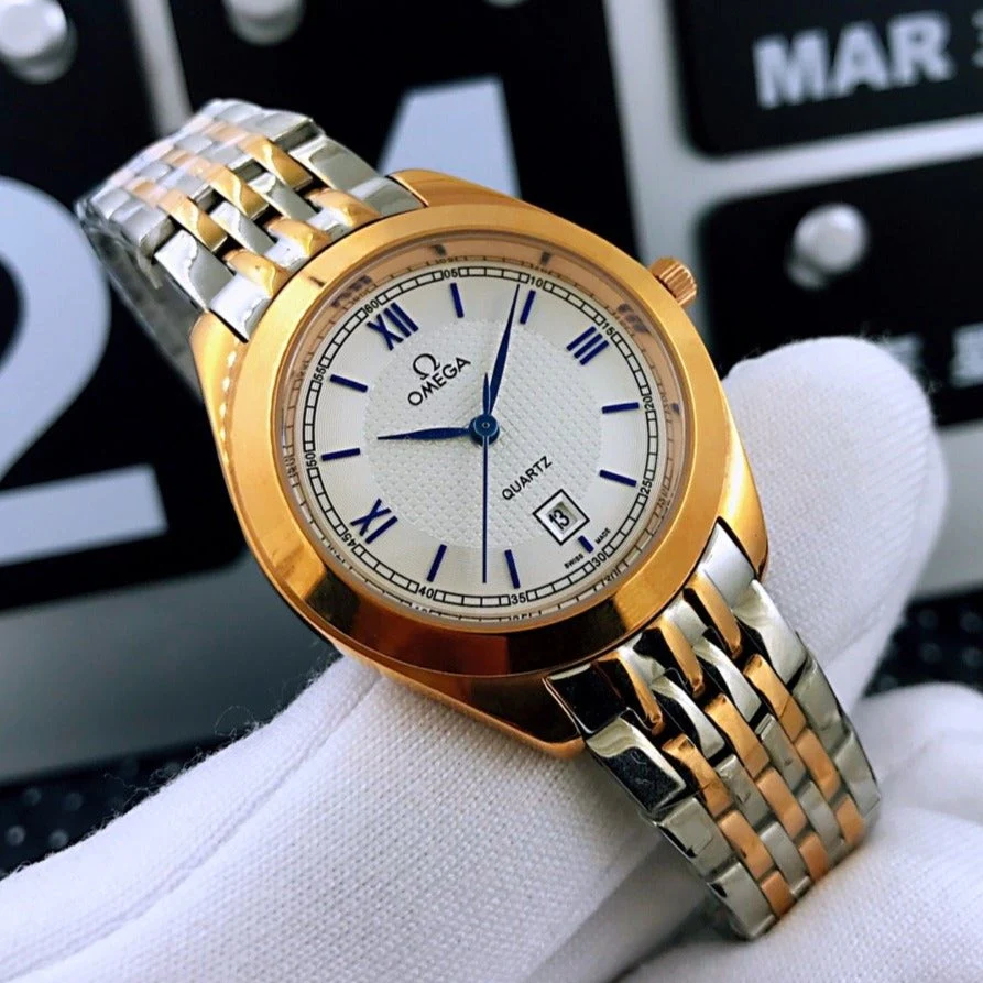 Omega Watch DE VILLE 33MM QUARTZ GOLD STEEL