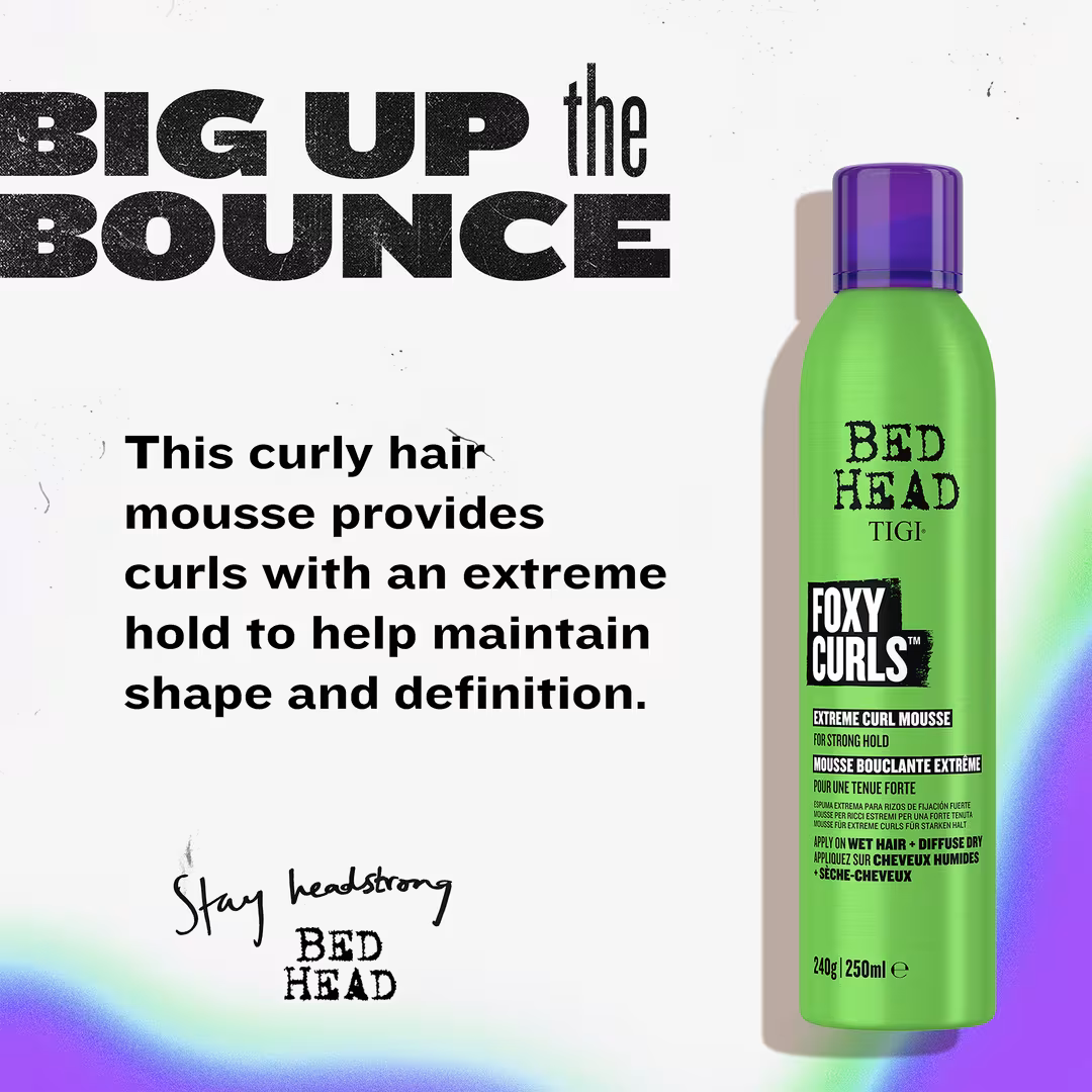 Bed Head  Foxy Curls Curly Hair Mousse For Strong Hold