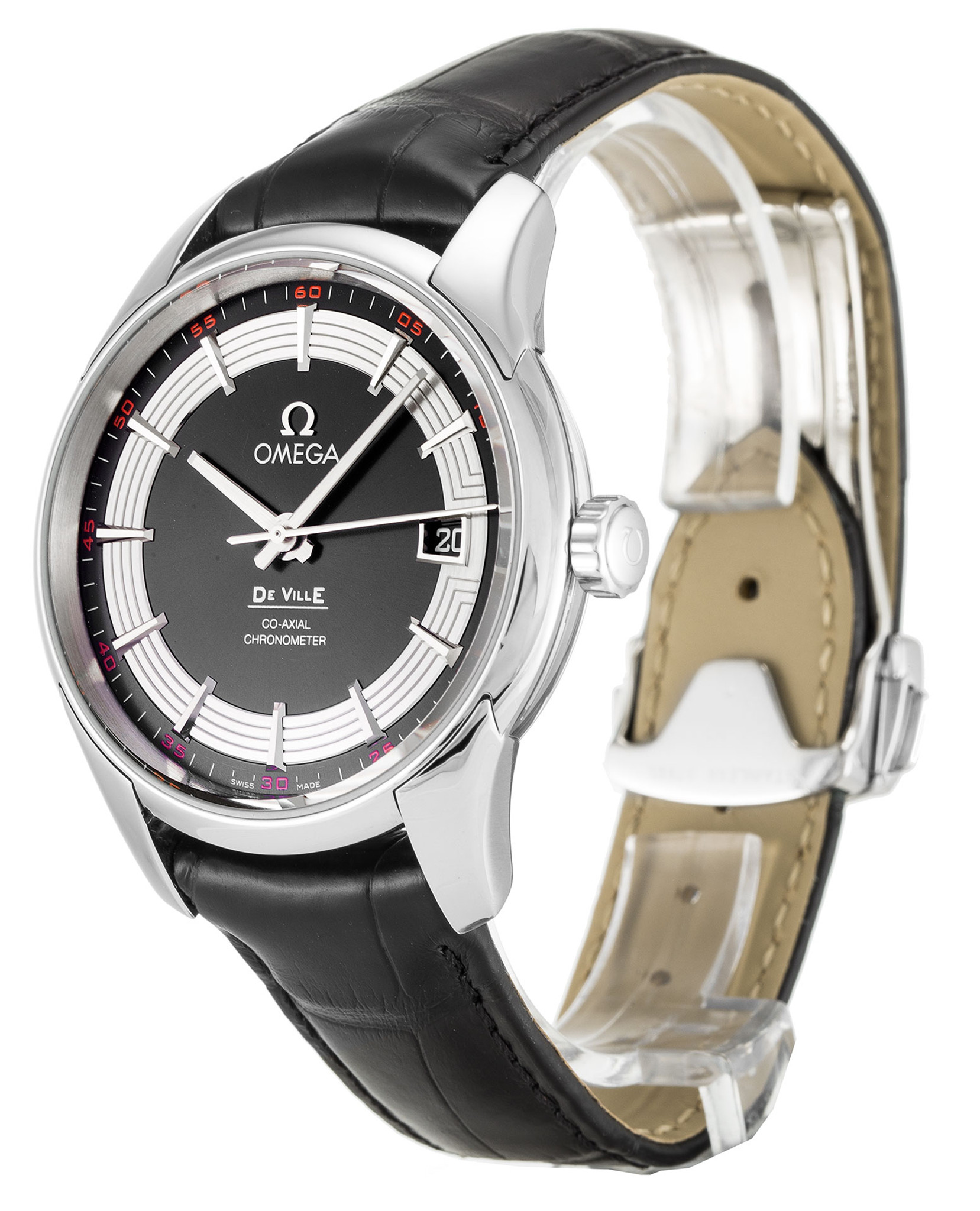Replica Omega De Ville Hour Vision Black Dial Stick Markers 431.33.41.21.01.001 41MM