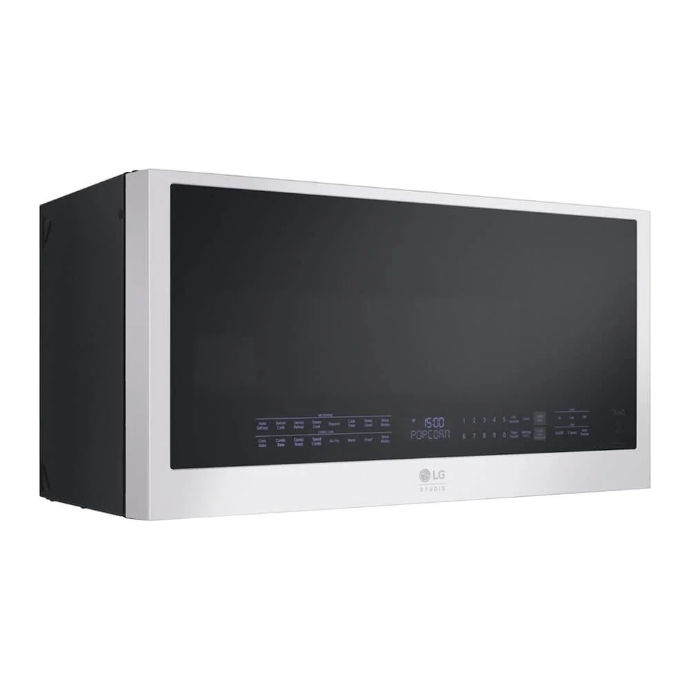 LG Studio MHES1738N 1.7 Cu. Ft. Essence White Over-the-Range Convection Microwave Oven