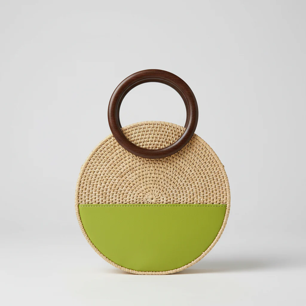 Round Color Block Bag