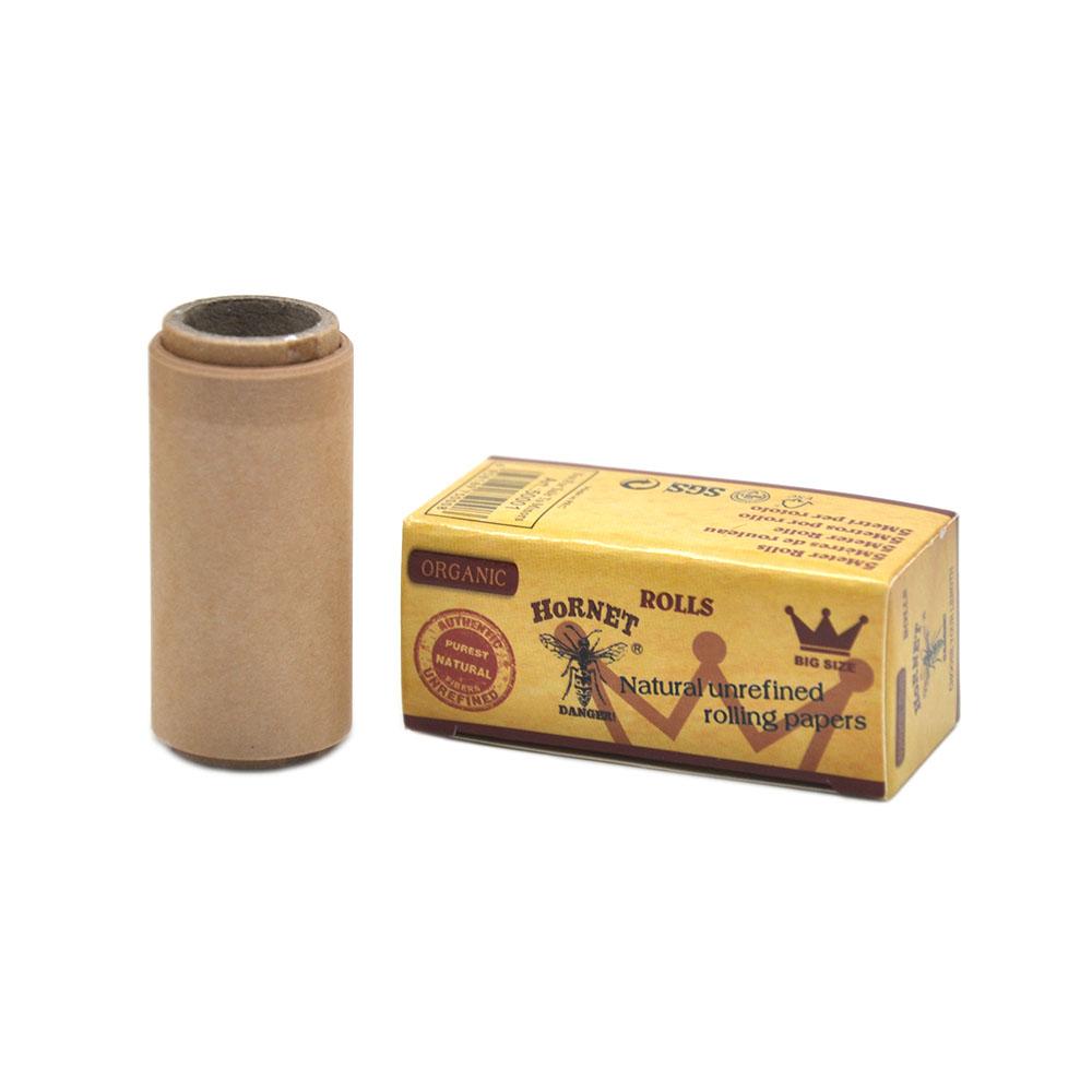 Hornet 5m Natural Unrefined Hemp Rolling Paper 5 Rolls