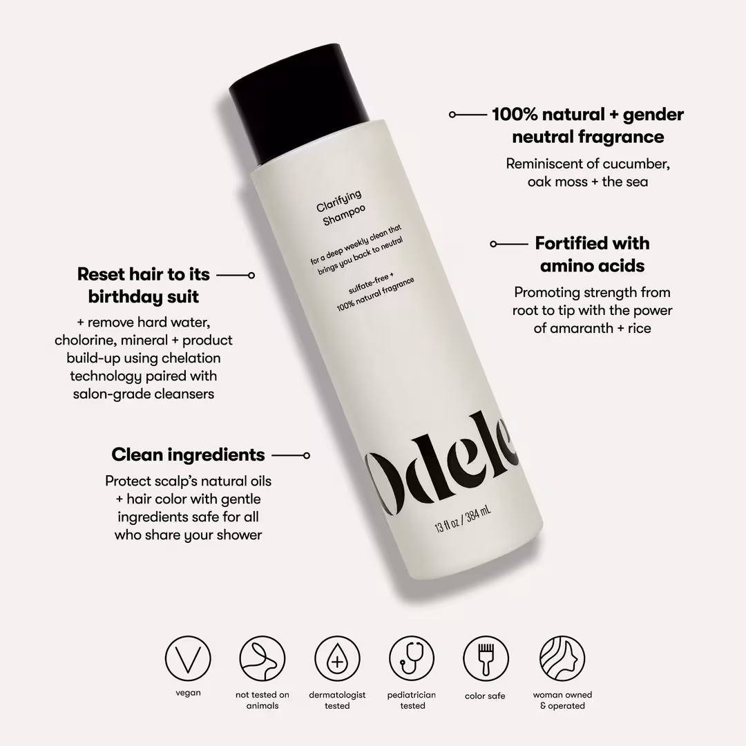 Odele  Clarifying Shampoo for Buildup Removal for All Hair Types