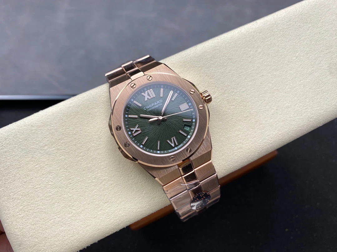 Chopard Watch Alpine Eagle 41mm Pink Gold Green Dial
