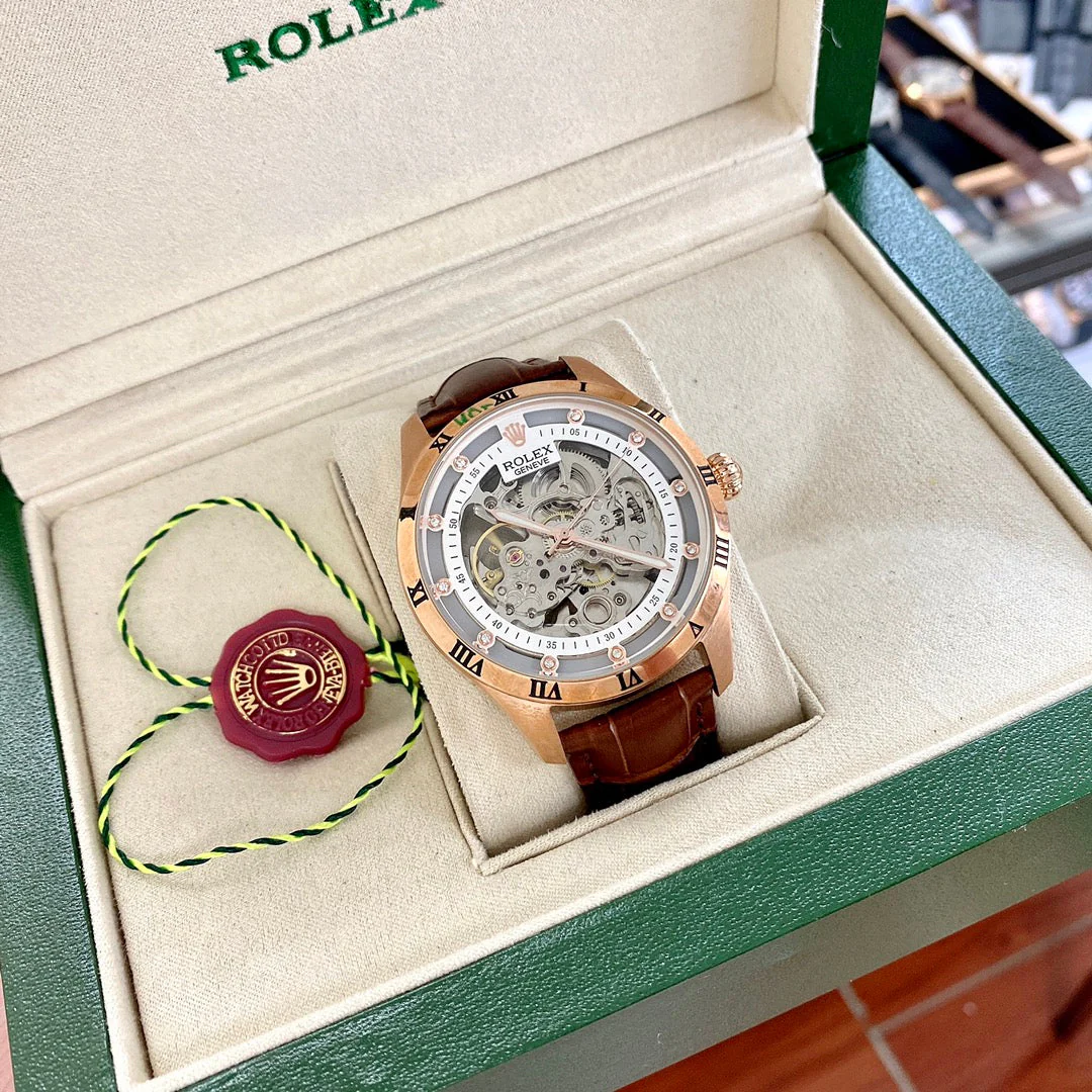 Rolex Watch CELLINI GENEVE 42MM LEATHER