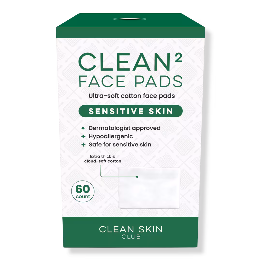 Clean Skin Club  Clean² Face Pads Sensitive Skin