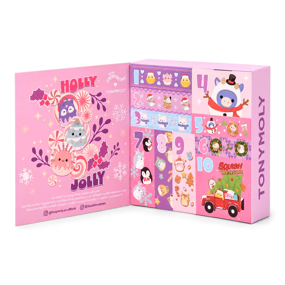 TONYMOLY  Squishmallows 10 Days of Skincare Advent Calendar