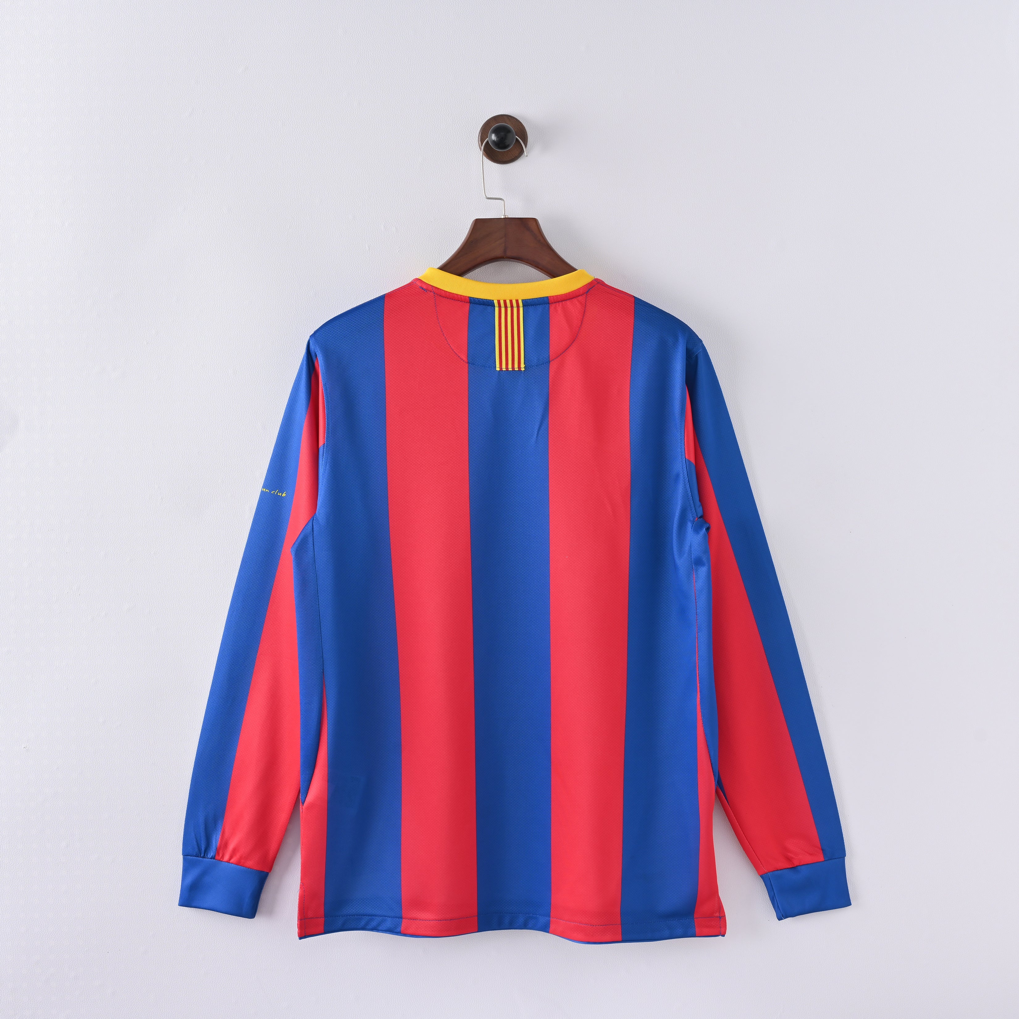 Barcelona Long Sleeve Home Vintage Jersey Men 2010-2011