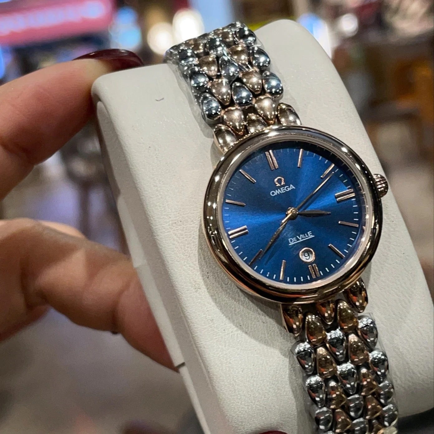 Omega Watch De Ville 27mm Blue Dial