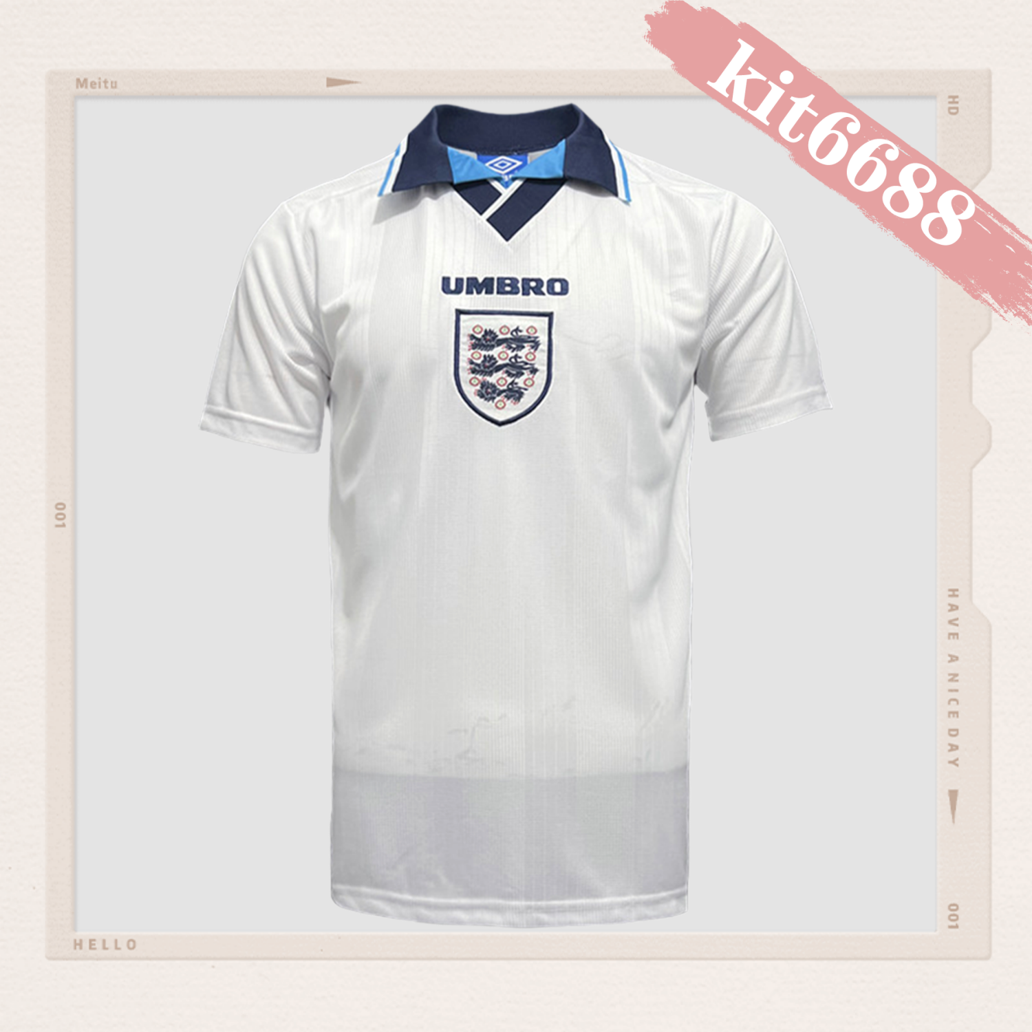1996 England Home Retro Football Shirt